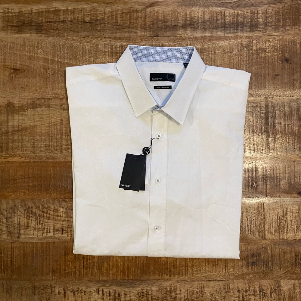 NWT Quieti Fine Cotton Dress Shirt